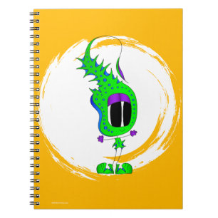 Grappig, Kleurrijk, Eigenzinnig, Cartoon Personage Notitieboek