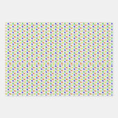 Grappig kleurrijk geometrisch patroon inpakpapier vel (Voorkant 2)