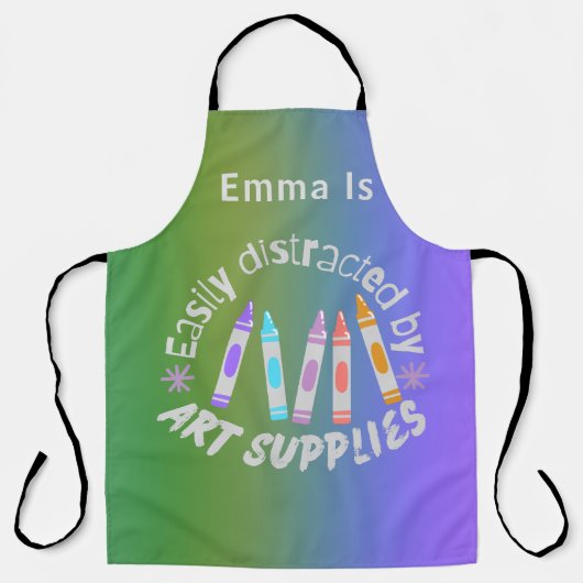 Grappig Kleurrijk Groot Schort (Voorkant)