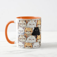 Grappig kleurrijk humeurig miauw katten kitten hui