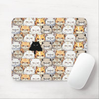 Grappig kleurrijk humeurig miauw katten kitten hui