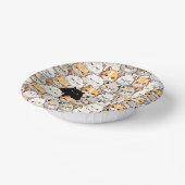 Grappig kleurrijk humeurig miauw katten kitten hui papieren kommen (Gebogen)