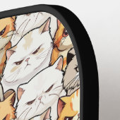 Grappig kleurrijk humeurig miauw katten kitten hui pickleball paddle (Links Detail)