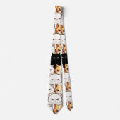 Grappig kleurrijk humeurig miauw katten kitten hui stropdas (Voorkant)