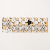 Grappig kleurrijk humeurig miauw katten kitten hui yogamat (Voorkant (horizontaal))