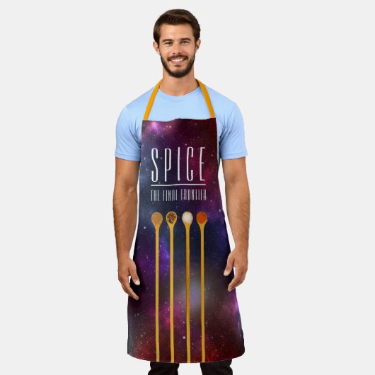 Grappig kleurrijk kruid de laatste grens Schort (Gedragen)