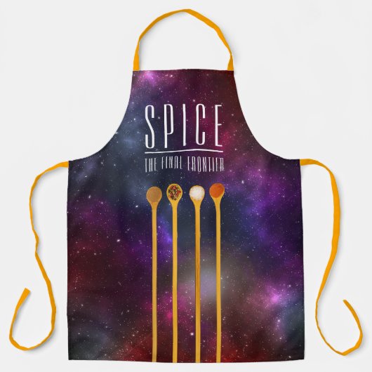 Grappig kleurrijk kruid de laatste grens Schort (Voorkant)