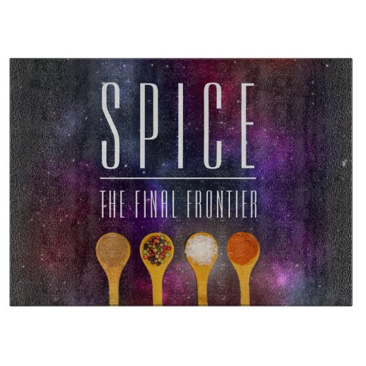 Grappig kleurrijk kruid de laatste grens snijplank (Voorkant)