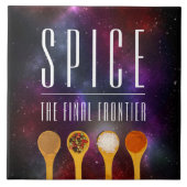 Grappig kleurrijk kruid de laatste grens tegeltje (Voorkant)