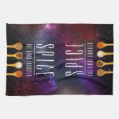 Grappig kleurrijk kruid de laatste grens theedoek (Horizontaal)