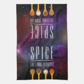 Grappig kleurrijk kruid de laatste grens theedoek (Verticaal)