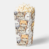 Grappig Kleurrijk Moody Katten Kitten doodle patro Bedankdoosjes (Popped)