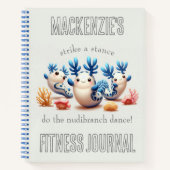 Grappig Kleurrijk Nudibranchs Dance Fitness Journa Notitieboek (Voorkant)