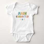Grappig Kleurrijk Pasgeboren Outfit Schattig Hoofd Romper (Voorkant)