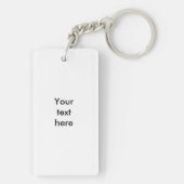 Grappig kleurrijk sokkenpatroon sleutelhanger (achterkant)