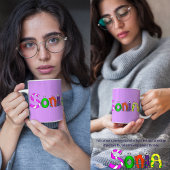 Grappig, kleurrijk tekenfilm | Sonia Koffiemok