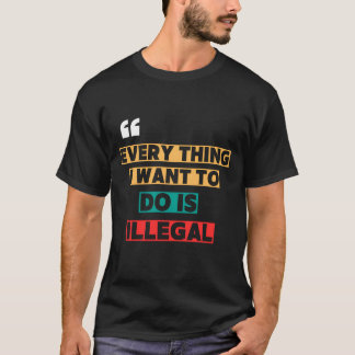 Grappig kleurrijk typografie t-shirt ontwerp