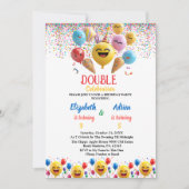 Grappig Kleurrijke Ballon Kinder Dubbele Joint Ver Kaart (Voorkant)