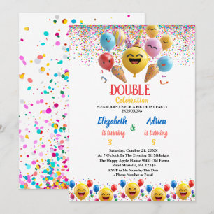 Grappig Kleurrijke Ballon Kinder Dubbele Joint Ver Kaart