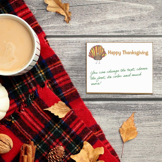 Grappig, kleurrijke Cartoon Thanksgiving Turkije Post-it® Notes