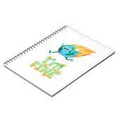 Grappig klimaatverandering aarde “Ik maak het goed Notitieboek (Linkerzijde)