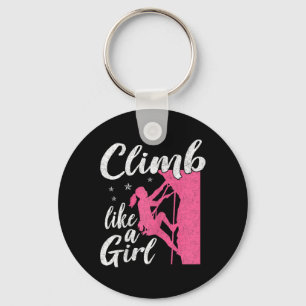 Grappig klimliefhebber grafisch voor vrouwen en me sleutelhanger