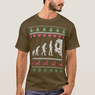 Grappig klimmen Evolutie Ugly KerstSweater T-shirt