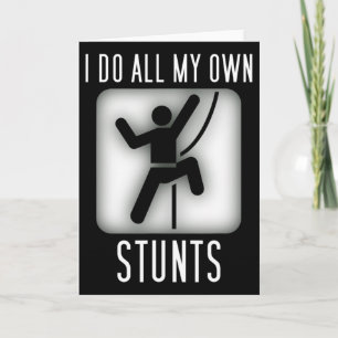 Grappig Klimmen - Ik Doe Alle Eigen Stunts Kaart