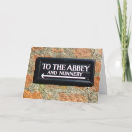 Grappig klooster kaart