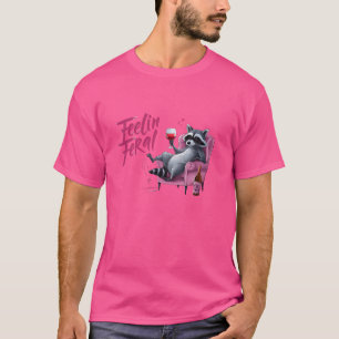 Grappig Knaagdier Trashy Trash Wijnliefhebber Feel T-shirt