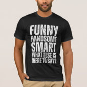Grappig knap slim t-shirt (Voorkant)