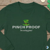 Grappig knijpbewijs dat ik groen draag St. Patrick T-shirt