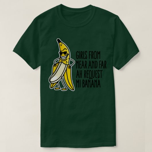 Grappig knipperend banaan drop uitdaging banaan li t-shirt (Design voorkant)