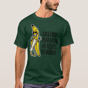 Grappig knipperend banaan drop uitdaging banaan li t-shirt