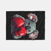 Grappig Koala Beer in de ring met bokshandschoenen Fleece Deken (Voorkant (Horizontaal))