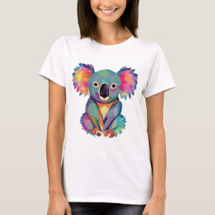 Grappig Koala Beer in Water Color Style T-shirt