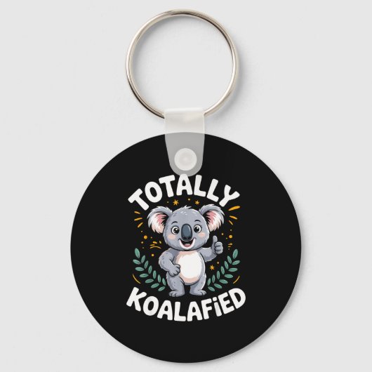 Grappig Koala-ontwerp voor mannen vrouwen jongens Sleutelhanger (Voorkant)