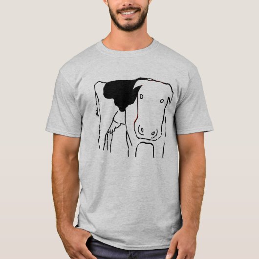 Grappig Koe Dairy Boerderij T-shirt (Voorkant)