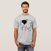 Grappig Koe Dairy Boerderij T-shirt (Voorkant volledig)