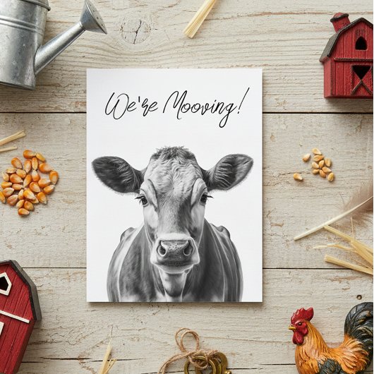 Grappig Koe dat we de aankondiging van Moving besp