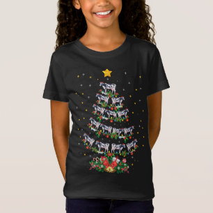 Grappig Koe Dierenvriend Kerstmis Santa Hat Koe Ke T-shirt