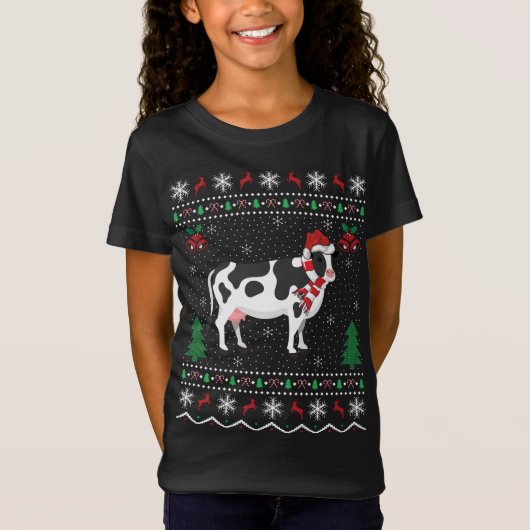 Grappig Koe Dierenvriend Xmas Gift Lelijke Koe Ker T-shirt (Voorkant)