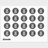 Grappig Koe Koppel Idee Dit Is Onze Knuffel Ronde Sticker (Vel)