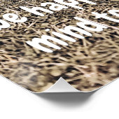 Grappig koe memen met schattige afbeeldingen met g perfect poster (Hoek)