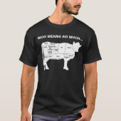 Grappig Koe Moo betekent zoveel T-shirt (Voorkant)