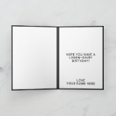 Grappig Koe Moo Mood Sister Happy Birthday Bedankkaart (Binnen)