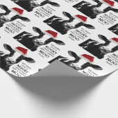 Grappig Koe Mooey Kerstmis en Happy MOO Jaar! Cadeaupapier (Hoek)