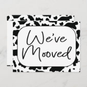 Grappig Koe Nieuw thuisadres dat we hebben verplaa Briefkaart (Voorkant / Achterkant)