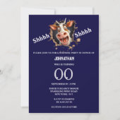 Grappig koeiengezicht verrassingsfeestje elke leef kaart (Voorkant)