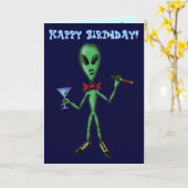 Grappig koel de kaartontwerp van de partij vreemd kaart (Gele Bloem)